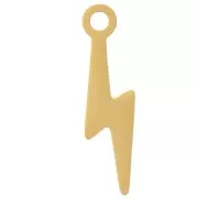 14x4mm Stainless steel 304 Flash charm - Gold Tone x1