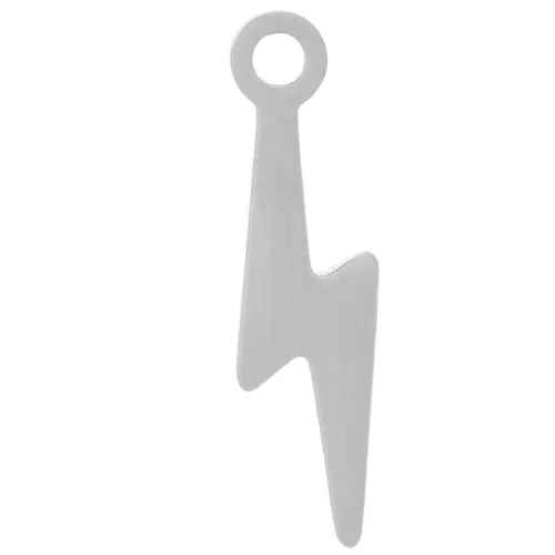 14x4mm Stainless steel 304 Flash charm x1