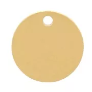 8mm 303L Stainless Steel Round Engraving Sequin - Gold Tone x4