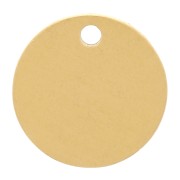 10mm 304L Stainless Steel Round Engraving Sequin - Gold Tone x4|raw }}