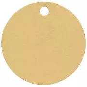 12mm 304 Stainless Steel Round Engraving Sequin - Gold Tone x1