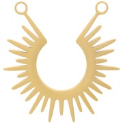 25mm 304 stainless steel sun Spacer for necklace - Gold Tone x1|raw }}