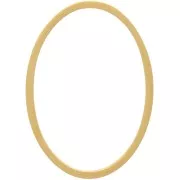 24x17mm 304 stainless steel oval link connector - Gold x1