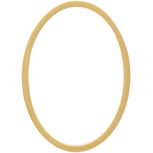 24x17mm 304 stainless steel oval link connector - Gold x1