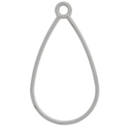 45x25mm Stainless steel 304 Hollow drop pendant x1|raw }}