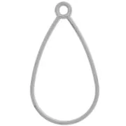 45x25mm Stainless steel 304 Hollow drop pendant x1