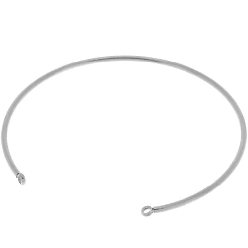 Bracelet 1.5x160 mm with 2 closed rings - Stainless steel 304 x1