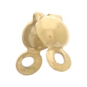 4 mm knot covers with closed rings - 304L Stainless Steel Gold x4|raw }}