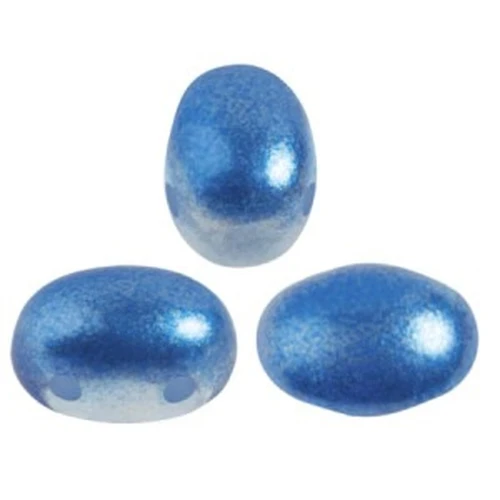 7x5mm Glass beads Samos® by Puca® - Ice Slushy Blue Raspberry x10g