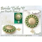 7x5mm Glass beads Samos® by Puca® - Ice Slushy Licorice x10g