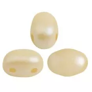 7x5mm Glass beads Samos® by Puca® - Pastel Cream x10g