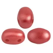 7x5mm Glass beads Samos® by Puca® - Pastel Dark Coral x10g