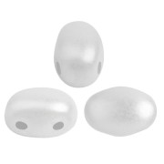 7x5mm Glass beads Samos® by Puca® - Pastel White x10g