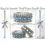 7x5mm Glass beads Samos® by Puca® - Pastel White x10g