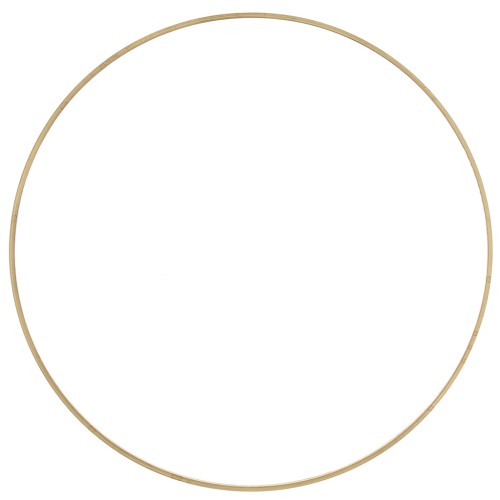 80mm Round link connector - Rough brass x1