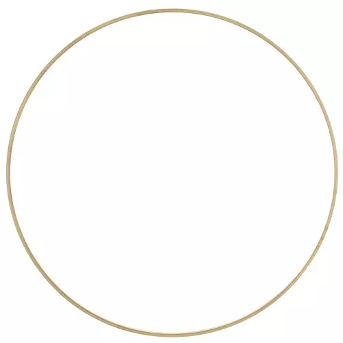 80mm Round link connector - Rough brass x1