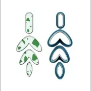 Set of 24 plastic cutters with accessories and tools for polymer x1