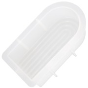 12x6.5cm Silicone Soap Mould - Rainbow - Transparent x1