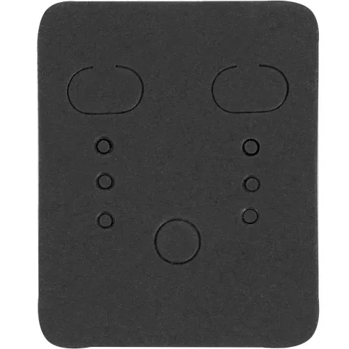 Set of 25 jewellery holders 5x4 cm for earrings - Black x1