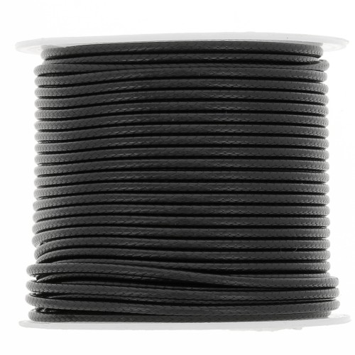 1.6mm Polyester cord imitation snake cord - Black x10m
