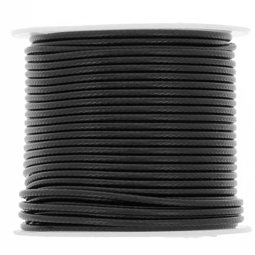 1.6mm Polyester cord imitation snake cord - Black x10m