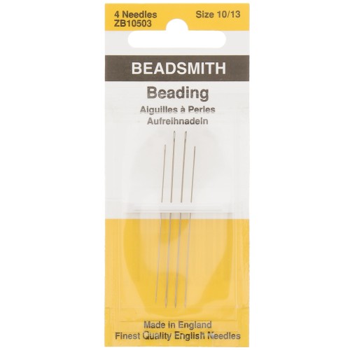 Beading needles n°10 and n°13 - Beadsmith x4