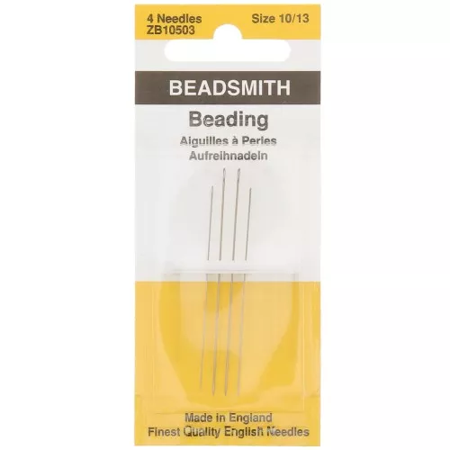 Beading needles n°10 and n°13 - Beadsmith x4