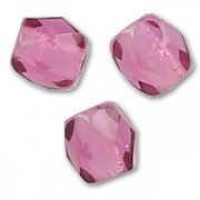 Fire Polished faceted round beads 3mm Fuschia  x50|raw }}