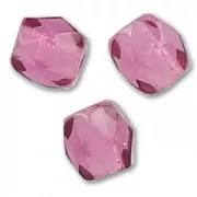 Fire Polished faceted round beads 3mm Fuschia  x50