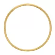 20mm Round irregular closed ring - Fine Gold plated x1