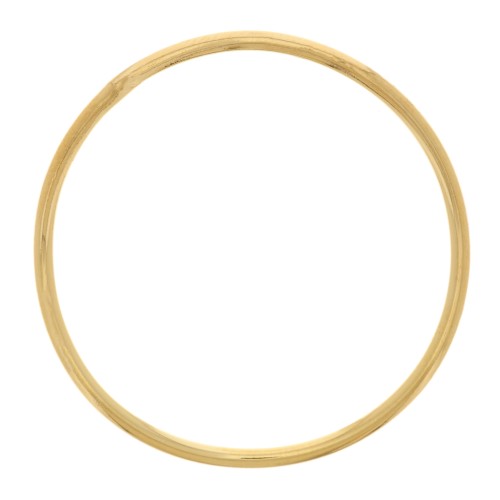 20mm Round irregular closed ring - Fine Gold plated x1