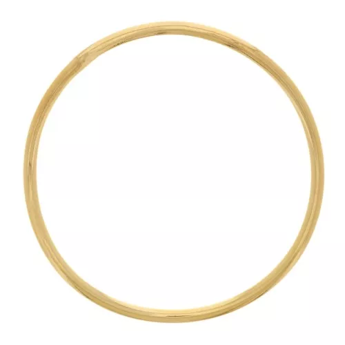 20mm Round irregular closed ring - Fine Gold plated x1