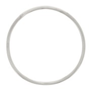 20mm Round irregular closed ring - Fine silver plated x1|raw }}