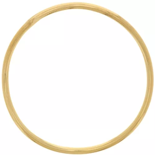 26mm Round irregular closed ring - Fine Gold plated x1
