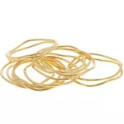 26mm Round irregular closed ring - Fine Gold plated x1