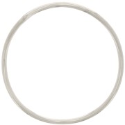 26mm Round irregular closed ring - Fine silver plated x1|raw }}