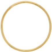 37mm Round irregular closed ring - Fine Gold plated x1