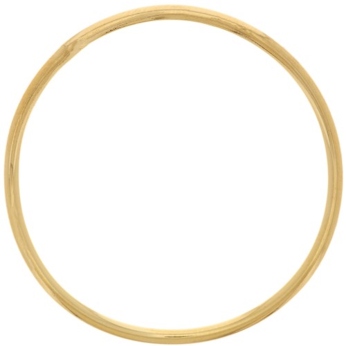37mm Round irregular closed ring - Fine Gold plated x1