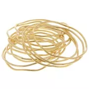 37mm Round irregular closed ring - Fine Gold plated x1