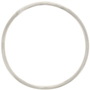 37mm Round irregular closed ring - Fine silver plated x1|raw }}
