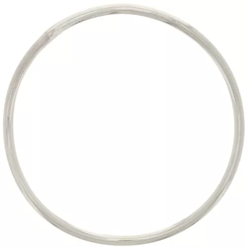 37mm Round irregular closed ring - Fine silver plated x1