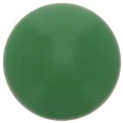 14mm Round opaque resin cabochon - Fir Green x1