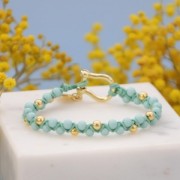 4mm Opaque resin beads - Fir Green x15