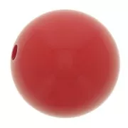 10mm Opaque resin bead - Red x1