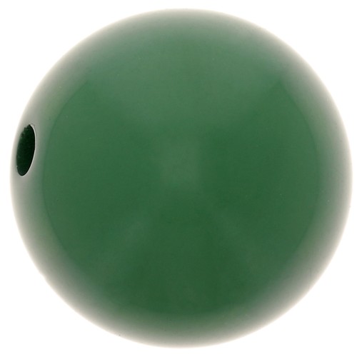 12mm Opaque resin bead - Fir Green x1