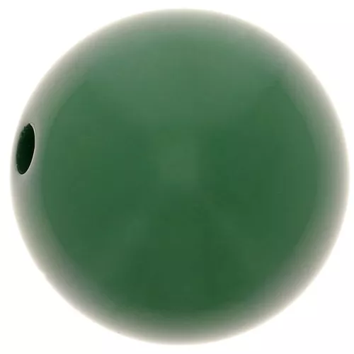 14mm Opaque resin bead - Fir Green x1