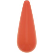 40x16mm resin Pear bead - Coral Red x1|raw }}