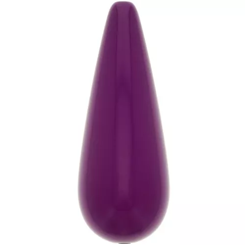 40x16mm resin Pear bead - Eggplant x1