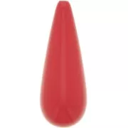 40x16mm resin Pear bead - Light Red x1