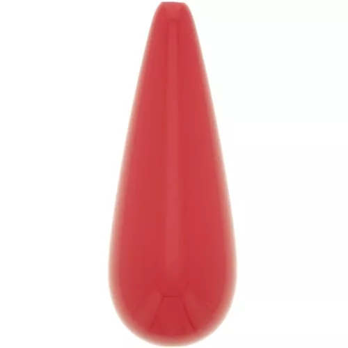40x16mm resin Pear bead - Light Red x1